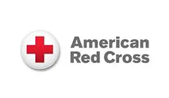 A red cross logo with the words " american red cross ".